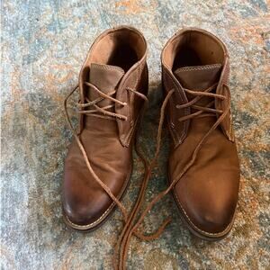 Steve Madden P-Pacer Leather Chukka Boots Size 10.5 Brown